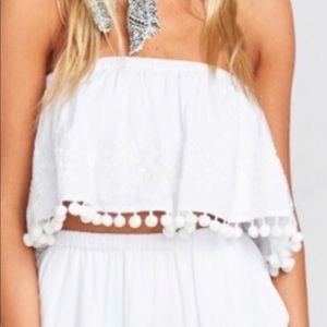 Show me Your Mumu Embroidered Crop